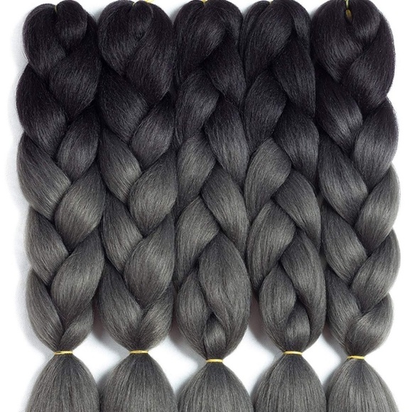 5 packs of Black Gray ombré braiding hair *NWT*
? main image 7